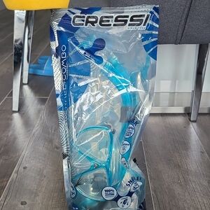 Cressi Snorkel Combo Set in Blue